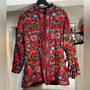 Authentic Kashmir Design Custom Detailed Floral Embroidery jacket